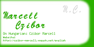 marcell czibor business card